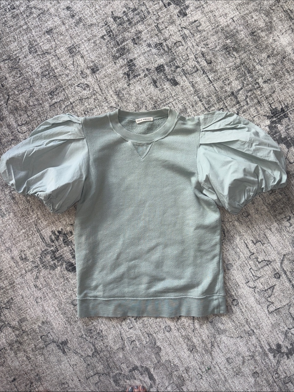 Ulla Johnson Mist Green Crewneck Sweatshirt